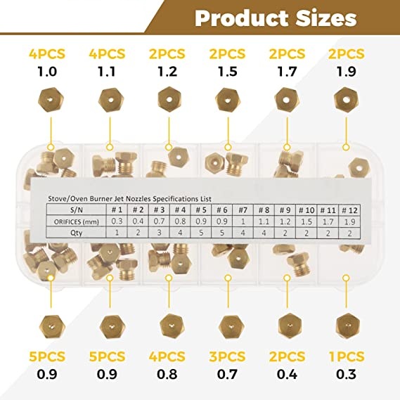 36Pc LP Propane Natural Gas Bu - Steam Wand Tip のレビューと価格