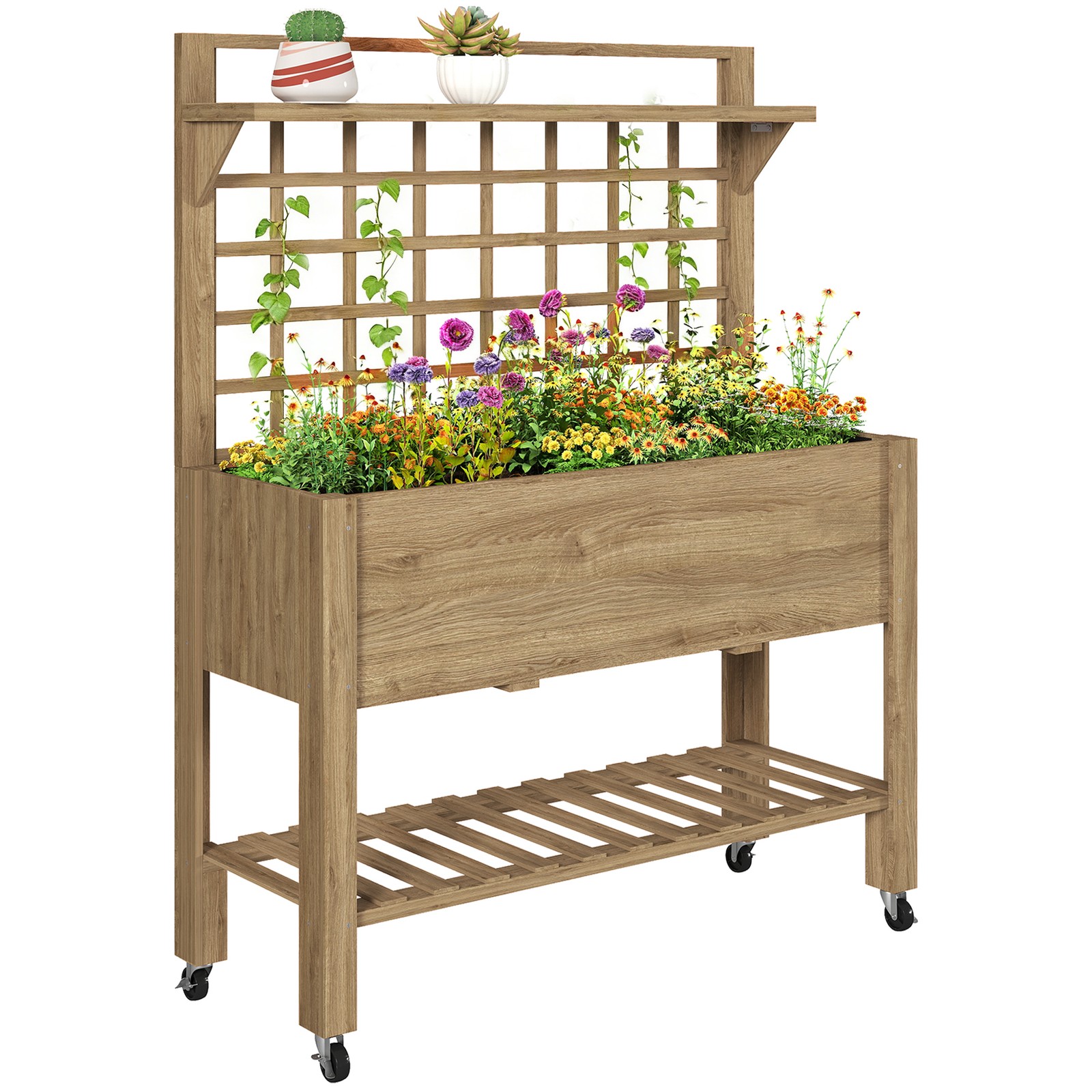 Outdoor Wooden Elevated Growin - Coffee X のレビューと価格