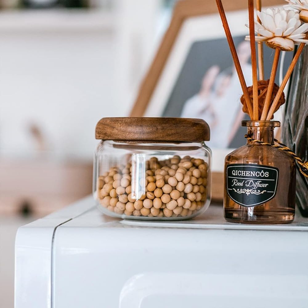 Glass Food  Containers with Wo - Coffee X のレビューと価格