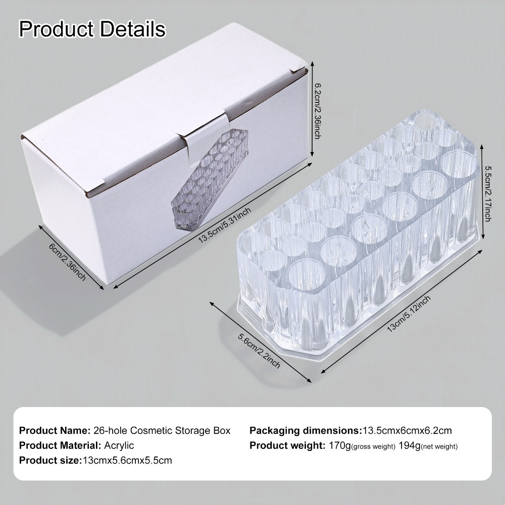 26 Holes Acrylic Nail Brushes  - Coffee X のレビューと価格