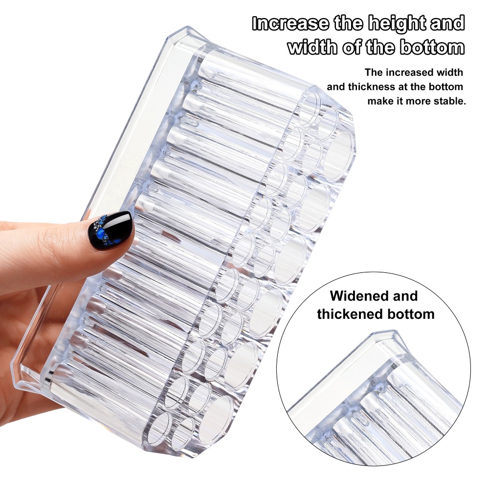 26 Holes Acrylic Nail Brushes  - Coffee X のレビューと価格